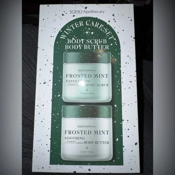 Frosted Mint Exfoliating Body Scrub & Butter Set - Green - Picture 1 of 3